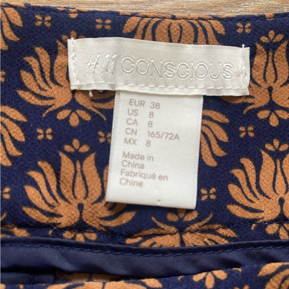 H&M Conscious Women's Trousers Size 8 Fit n’ Flare Boho Career Wear Professional - Picture 7 of 14